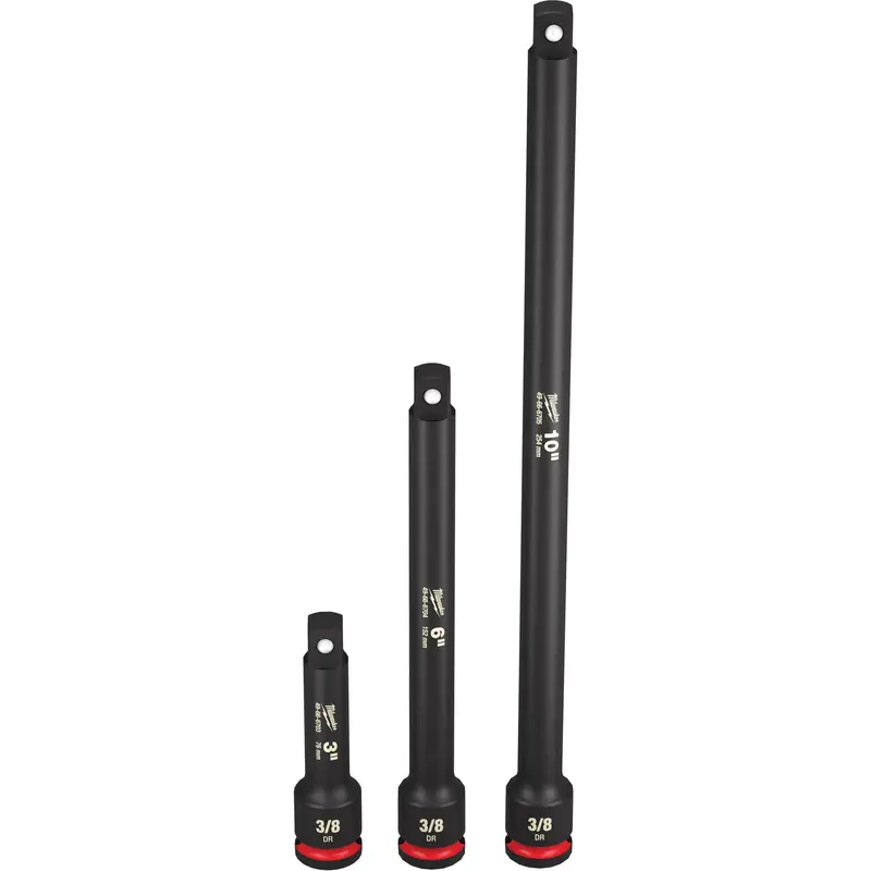 Shockwave™ Impact Duty™ Socket Extension Set, Impact, 3/8" Drive, 3"/6"/10" L 1