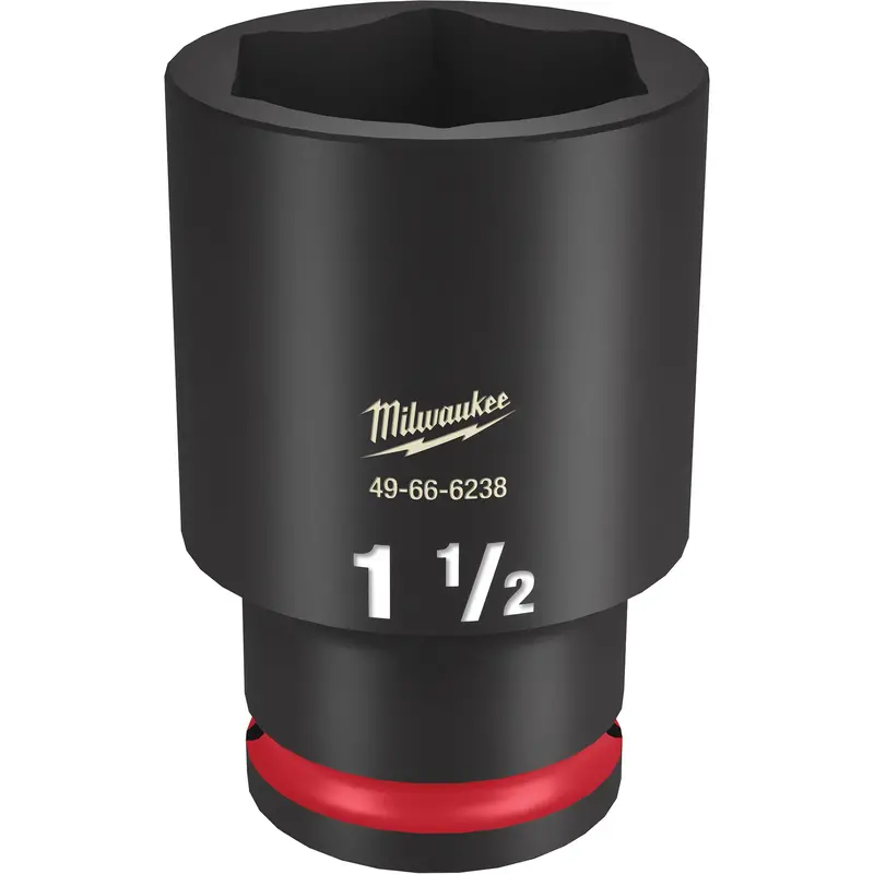 Shockwave™ Impact Duty™ Socket, Power, 1-1/2", 1/2" Drive, 6 Points, Deep 1