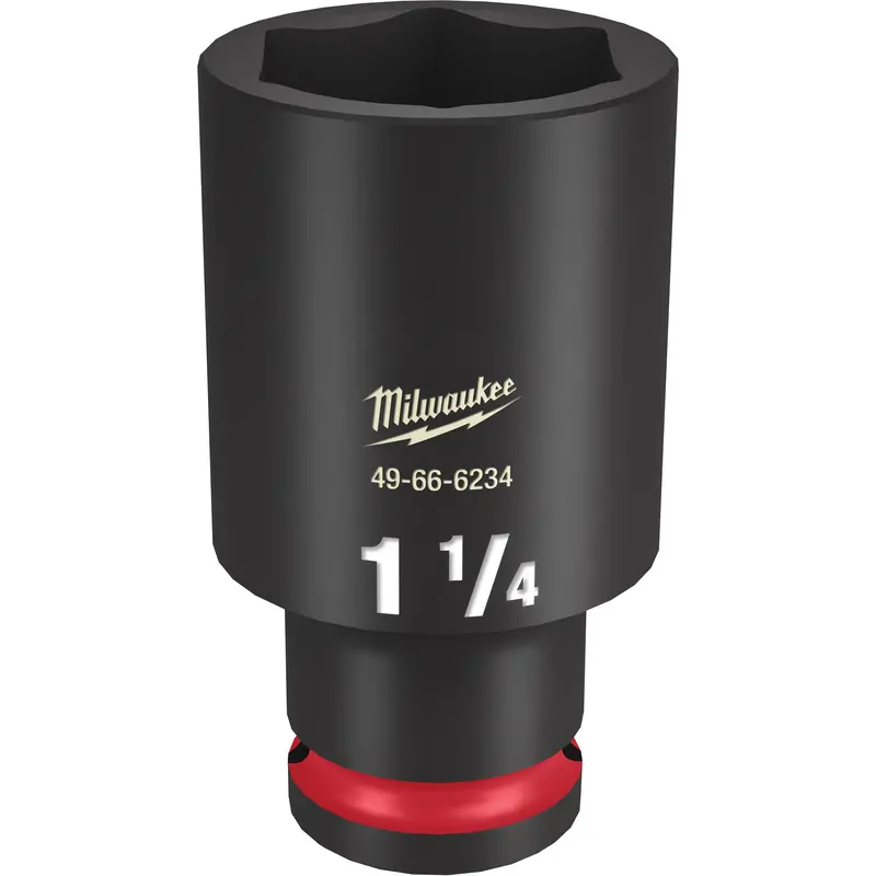 Shockwave™ Impact Duty™ Socket, Power, 1-1/4", 1/2" Drive, 6 Points, Deep 1