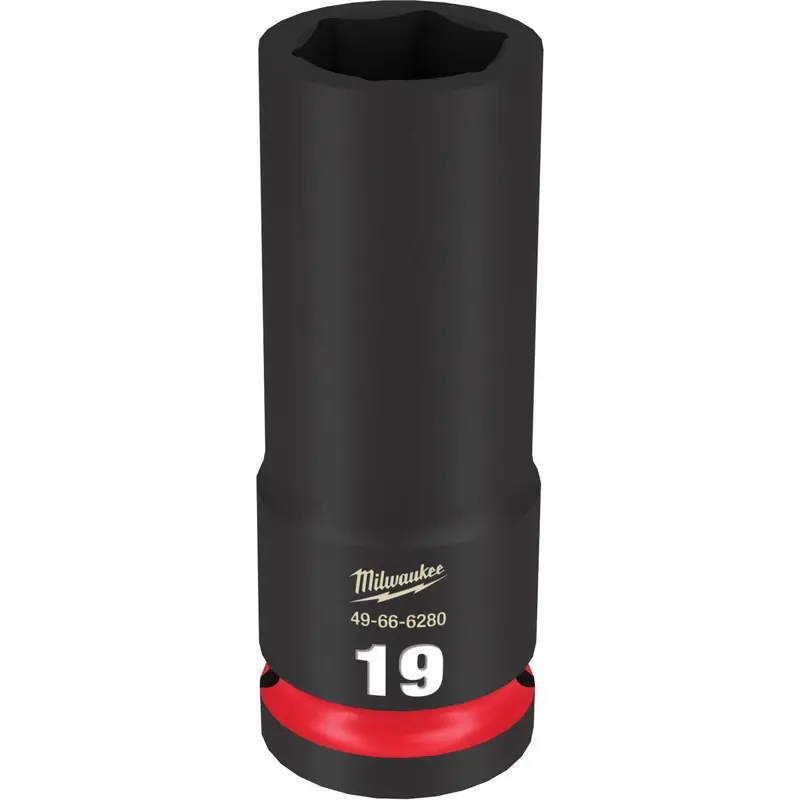 Shockwave™ Impact Duty™ Socket, Power, 19 Mm, 1/2" Drive, 6 Points, Deep 1