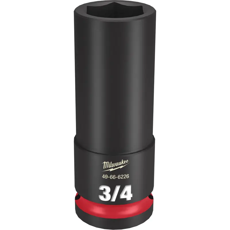 Shockwave™ Impact Duty™ Socket, Power, 3/4", 1/2" Drive, 6 Points, Deep 1
