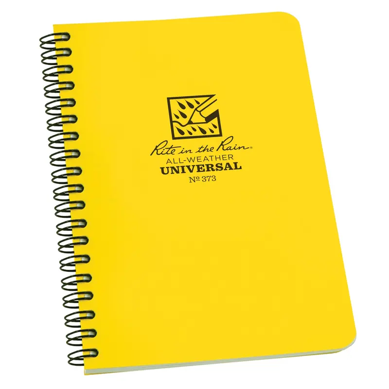 Side-Spiral Notebook, Soft Cover, Yellow, 64 Pages, 4-5/8" W X 7" L 1