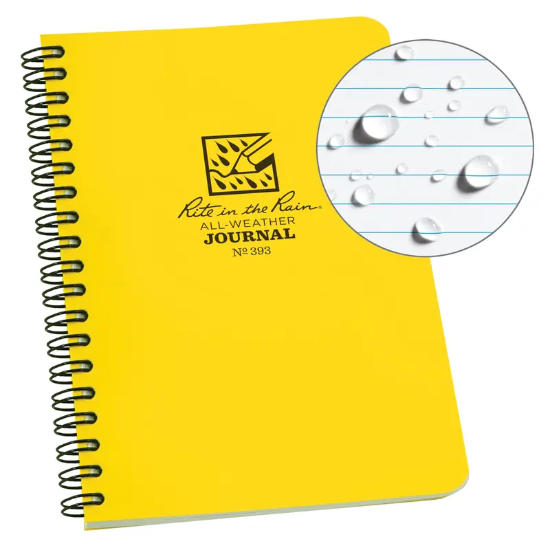 Side-Spiral Notebook, Soft Cover, Yellow, 64 Pages, 4-5/8" W X 7" L 1
