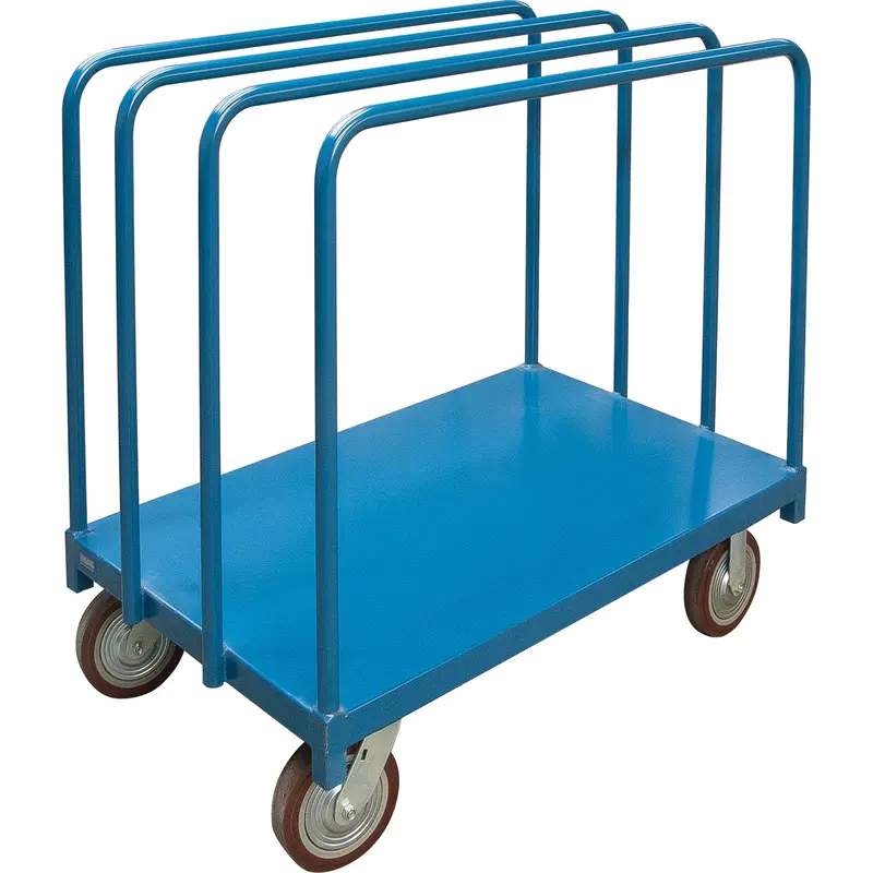 Single Level Rails Heavy-Duty Panel Mover Truck, 48" X 30" X 45", 2500 Lbs. Capacity 1