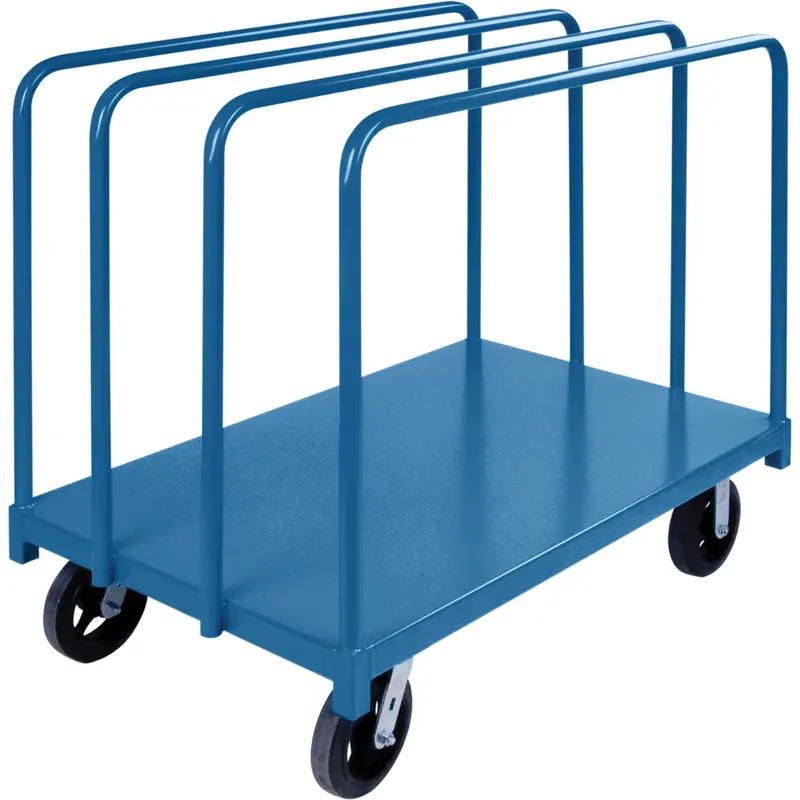 Single Level Rails Heavy-Duty Panel Mover Truck, 60" X 30" X 45", 2000 Lbs. Capacity 1