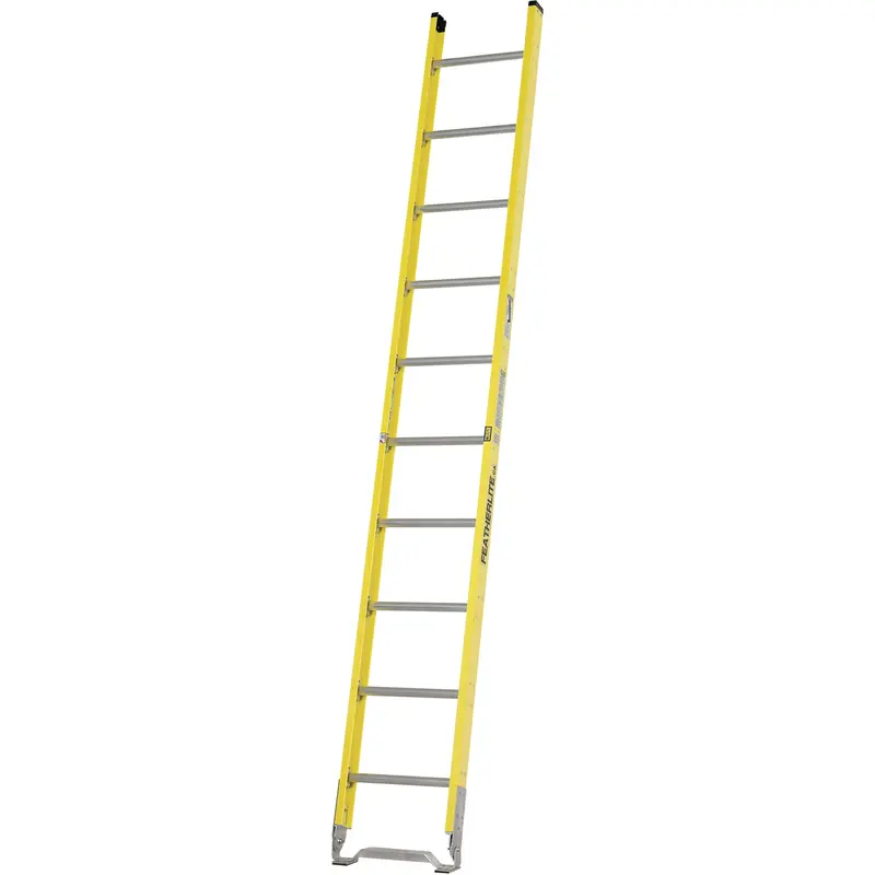Single Section Straight Ladder - 6100 Series, 8', Fibreglass, 375 Lbs., Csa Grade 1Aa 1