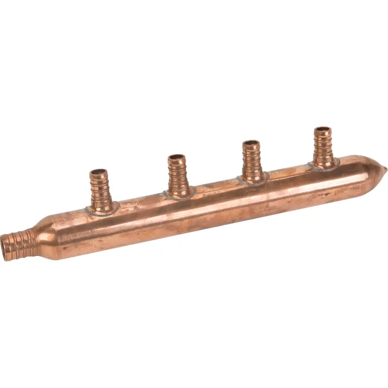 Six Branch Manifold, 3/4" Dia., Copper 1