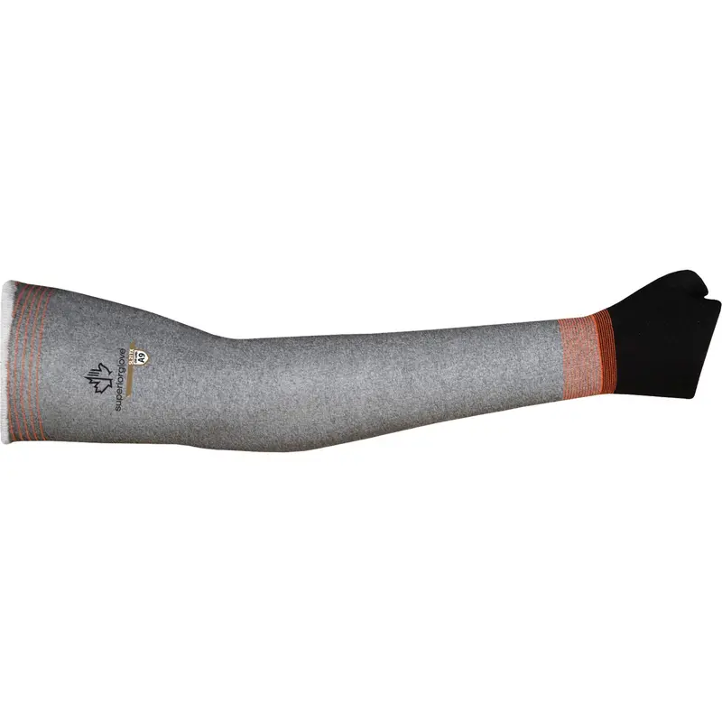 Sl21tx18te Ultra-Thin Cut Resistant Sleeves, Tenactiv™, 18", Astm Ansi Level A9, Grey 1