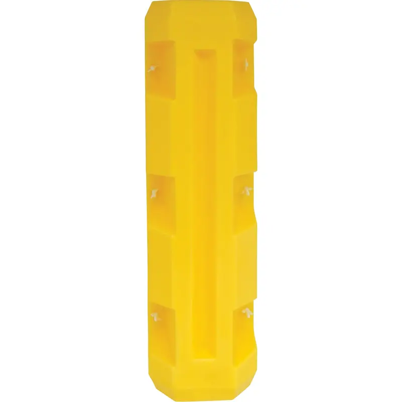 Slim Column Protector, 6" X 6" Inside Opening, 12" L X 12" W X 42" H, Yellow 1