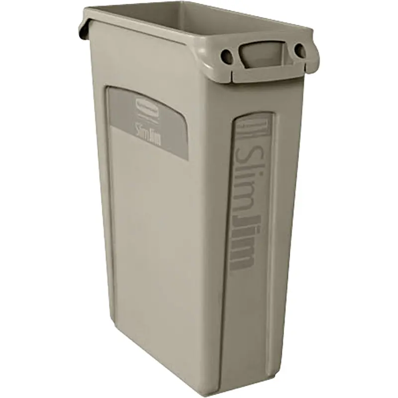 Slim Jim® Container With Venting Channels, Plastic, 23 Us Gal. 1