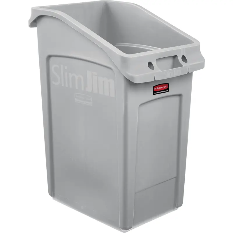 Slim Jim® Under Counter Container, Plastic, 23 Us Gal. 1