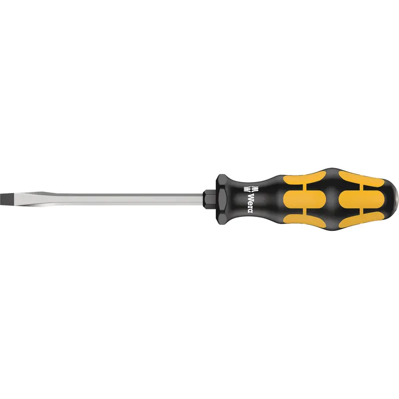 Slotted Demolition Screwdriver, 3/8", 11-3/16" L, Plastic Handle 1