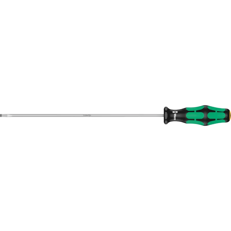 Slotted Screwdriver, 3.5 Mm Tip, Round, 11-1/16" L, Plastic Handle 1