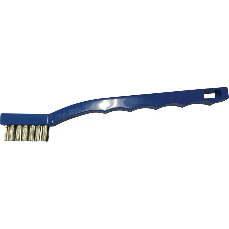 Small Cleaning Scratch Brushes, Brass, 3 X 7 Wire Rows, 7-3/4" Long 1