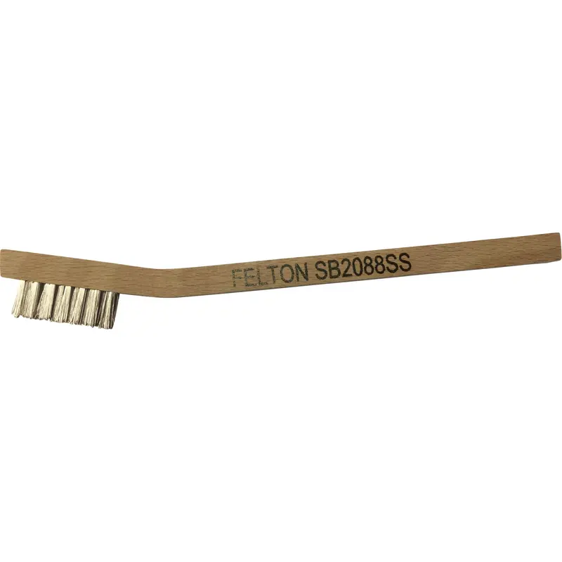 Small Cleaning Scratch Brushes, Stainless Steel, 3 X 7 Wire Rows, 7-3/4" Long 1