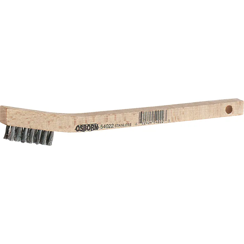 Small Cleaning Scratch Brushes, Steel, 3 X 7 Wire Rows, 7-3/4" Long 1