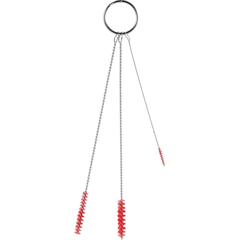 Small Diameter Brush Set, Soft Bristles, Red 1