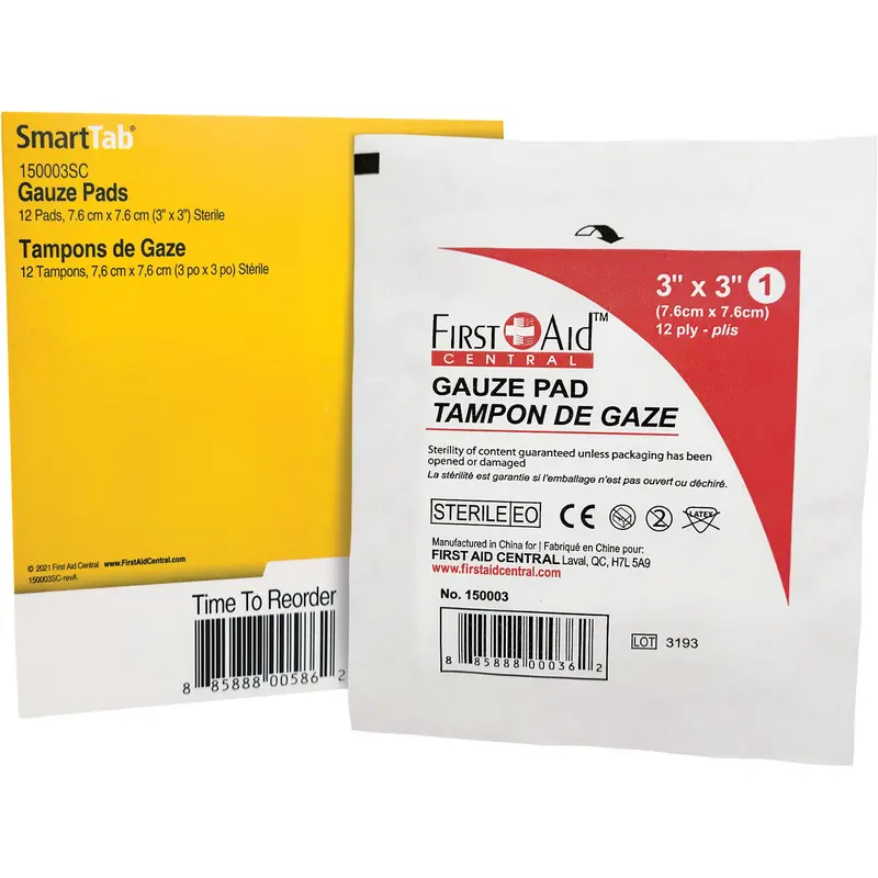 Smartcompliance® Refill Gauze, Pad, 3" L X 3" W, Sterile, Medical Device Class 1 1