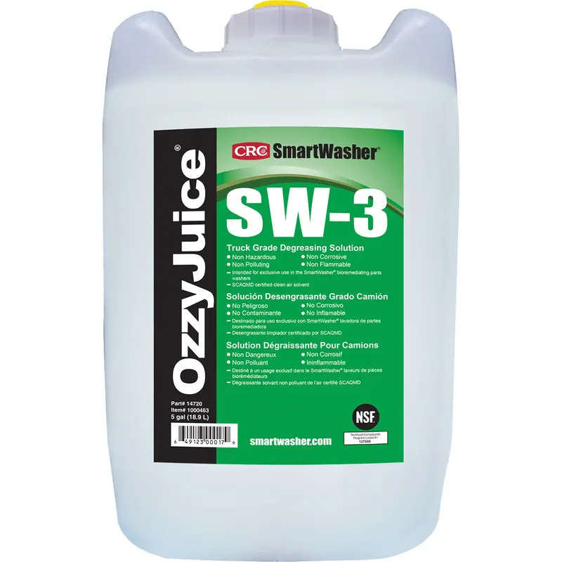 Smartwasher® Ozzyjuice® Truck Grade Degreasing Solution, Jug 1