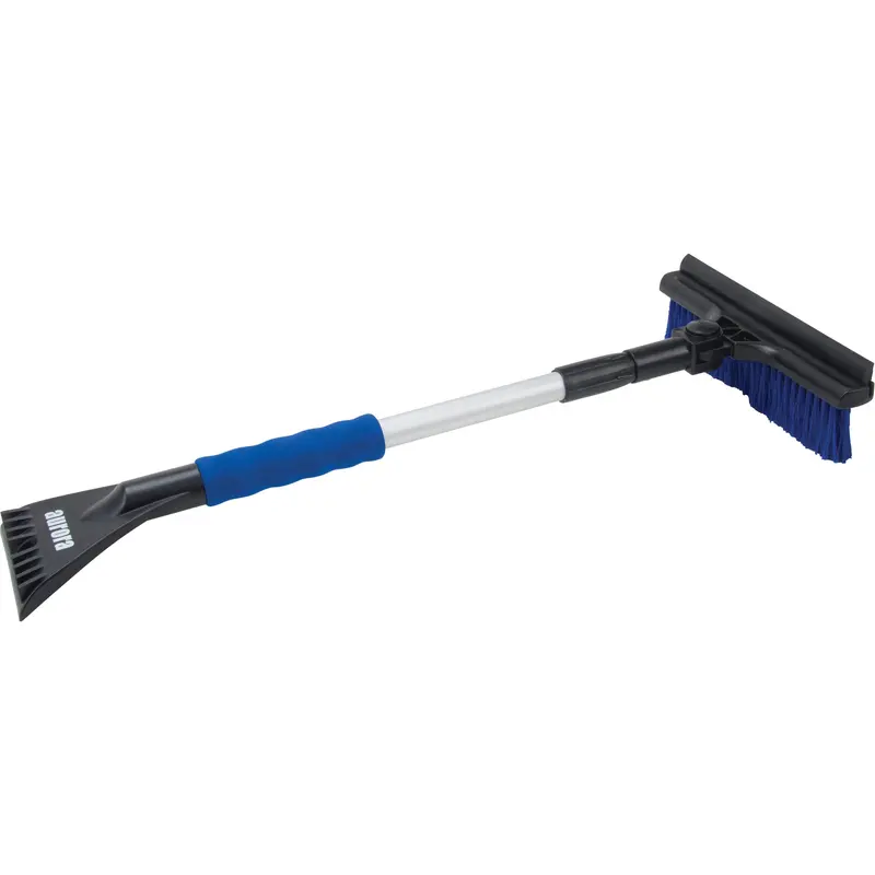 Snow Brush, Telescopic, Polypropylene Blade, 32-1/2" Long, Blue 1