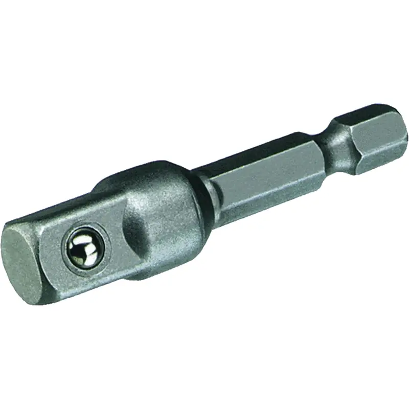 Socket Adapter, 1/4" Drive Size, 3/8" Male Size, Ball, 2" L 1