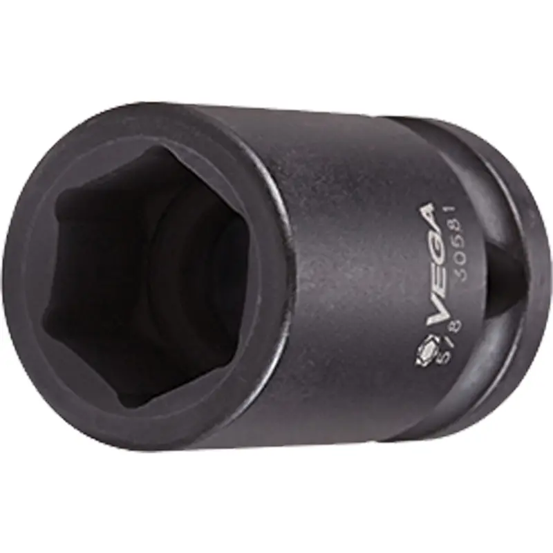 Socket, Impact, 1-1/8", 1/2" Drive, 6 Points 1
