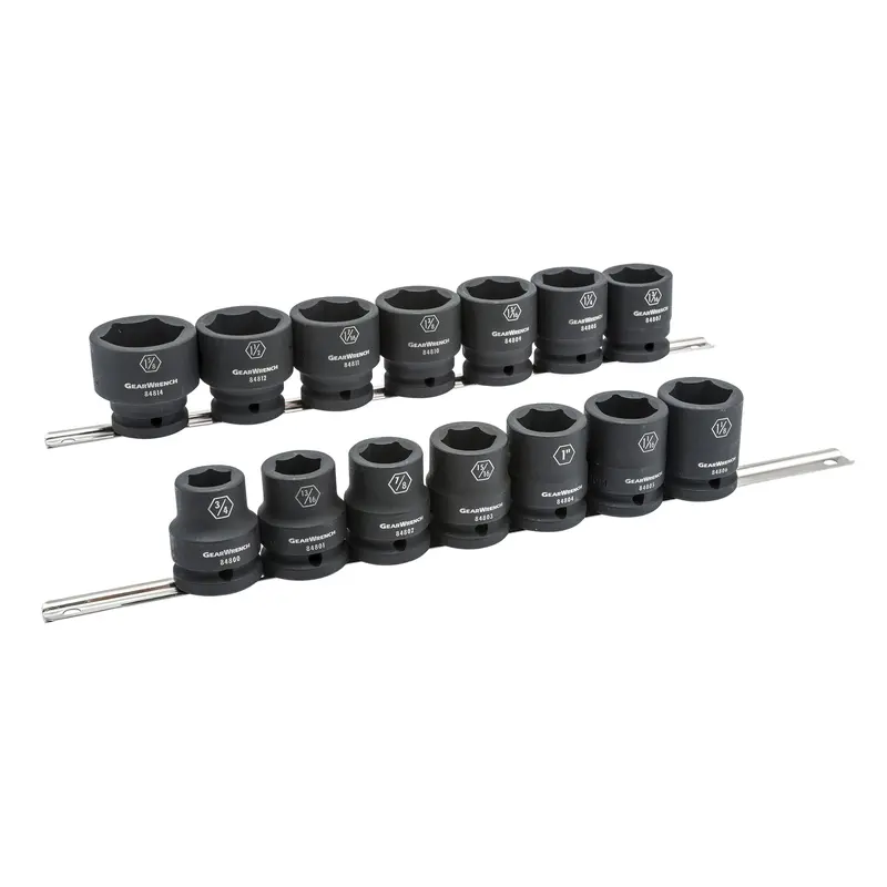 Socket Set, 14 Pcs, Impact, 3/4" Drive Size 1