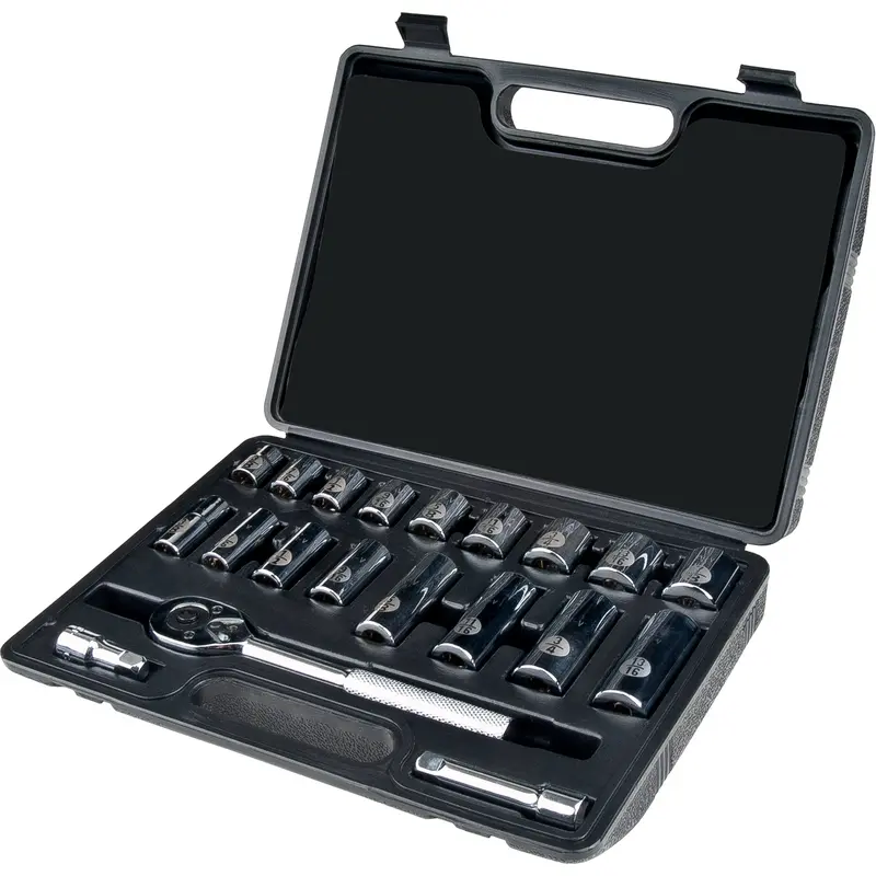 Socket Set, 20 Pcs, 3/8" Drive Size, Deep 1