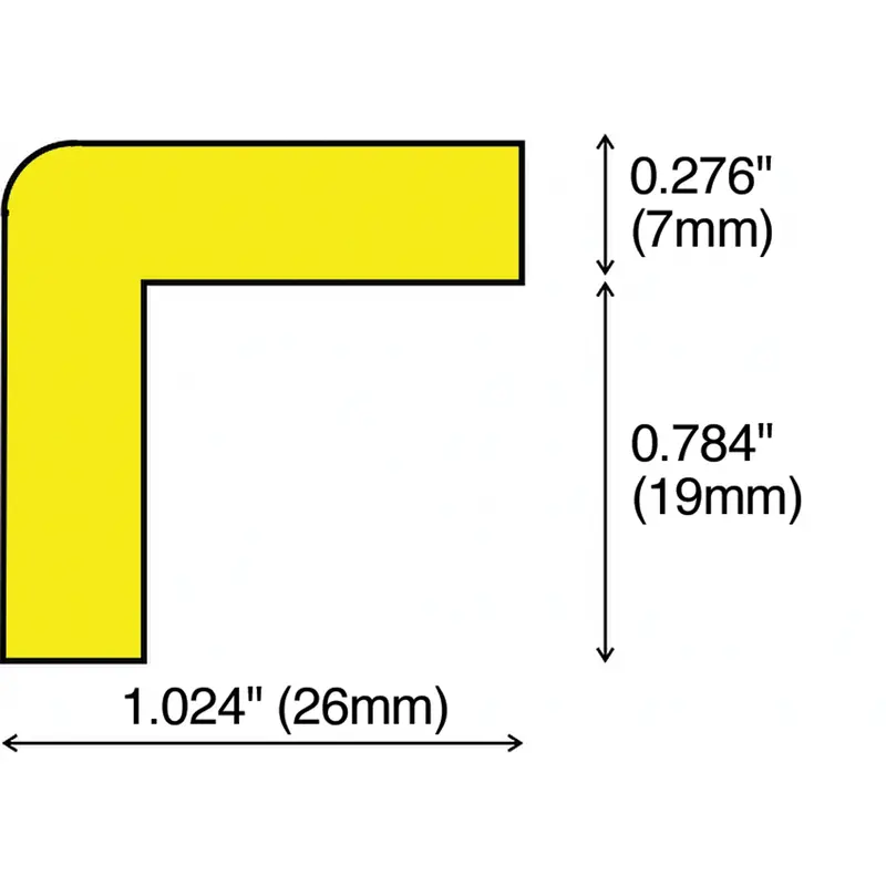 Soft Edge Flexible Warning & Protection Systems, 3.28' (1 M) Long 1