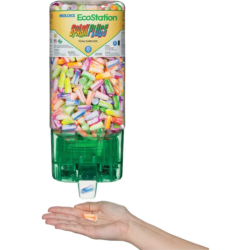 Sparkplugs Earplugs Touchfree Ecostation® Dispenser Starter Kit 1