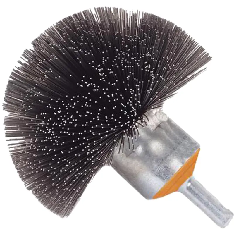 Spherical Mounted Crimped Wire Brush, 1-1/2", 0.008" Fill, 1/4" Shank 1