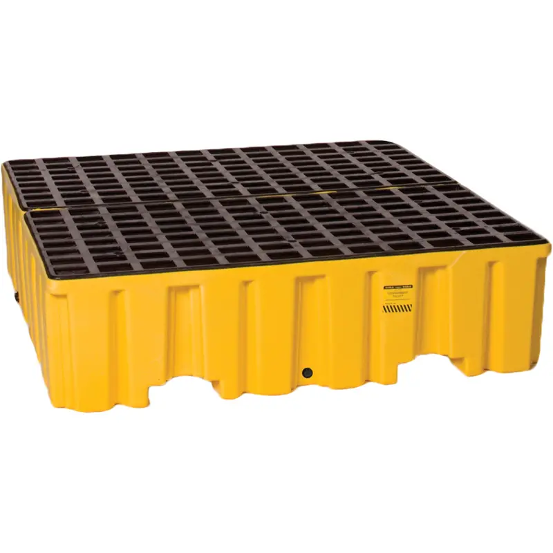 Spill Containment Pallet, 132 Us Gal. Spill Capacity, 51" X 52.5" X 13.75" 1