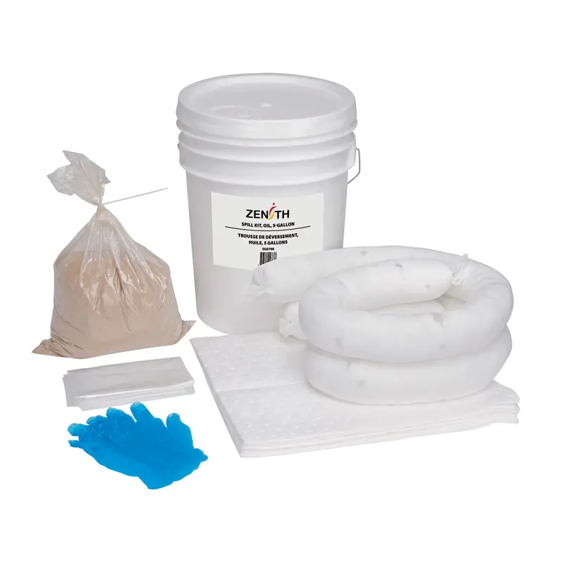 Spill Kit, Oil Only, Pail, 5 Us Gal. Absorbancy 1