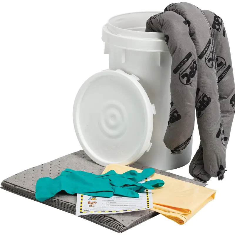 Spill Kit, Universal, Pail, 9 Us Gal. Absorbancy 1