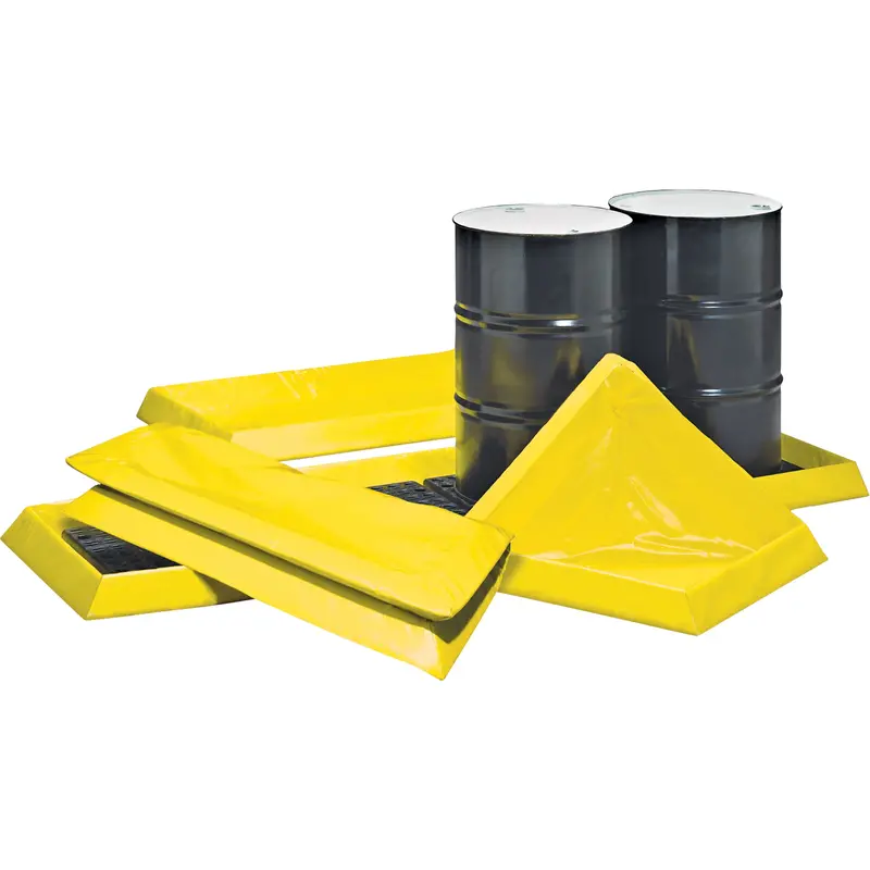 Spillpal™ Flexible Workstations Without Grates, 7 Us Gal. Capacity, 2' W X 2' L X 3" H, Foam Wall 1