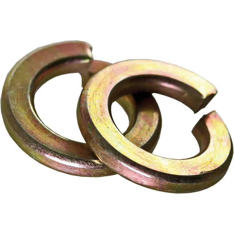Split Lock Washer, 1/2", Yellow Zinc 1