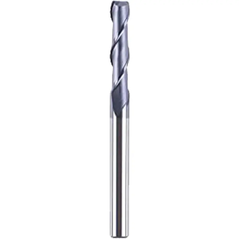 Square Nose End Mill, 1/2" Dia., 6" L, 2 Flutes, 3" Shank, Carbide 1
