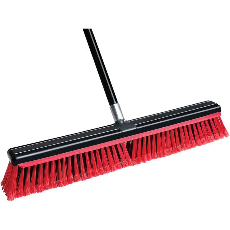 Squeegee Broom With Handle, 24", Medium, Pvc Bristles 1
