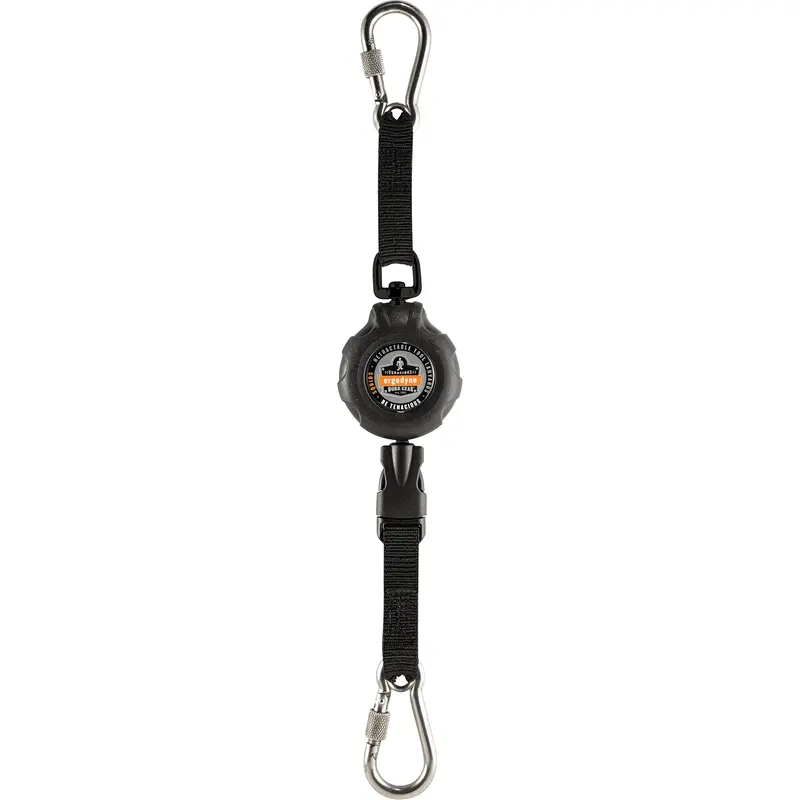 Squids® 3000 Tool Lanyard, Retractable, Dual Carabiner 1