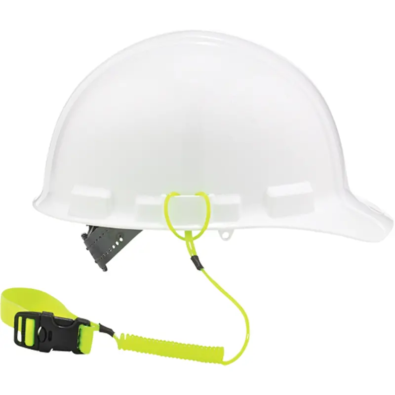 Squids® 3157 Hardhat Tool Lanyard, Coil, Clip/Loop 1