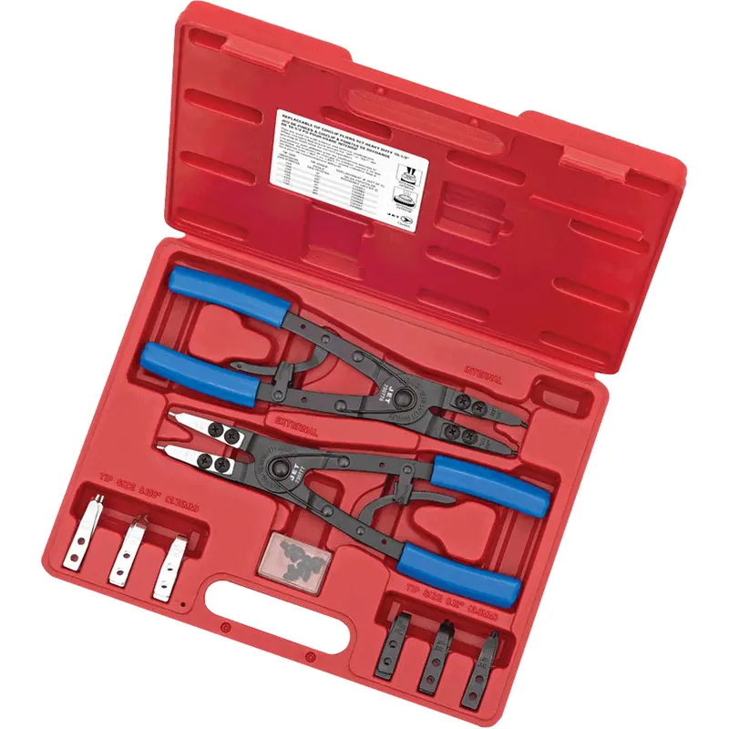Srp-10S Heavy-Duty Ratcheting Snap Ring Pliers Set, 10 Pieces 1