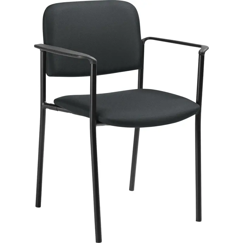 Stacking Chairs, Fabric, 32" High, 300 Lbs. Capacity, Charcoal 1