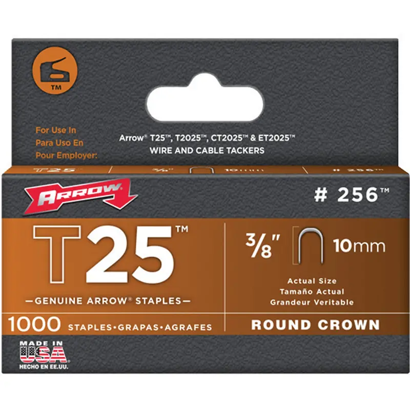 Staples, 16 Gauge, 3/8" Wide Crown, 10 Mm Long 1