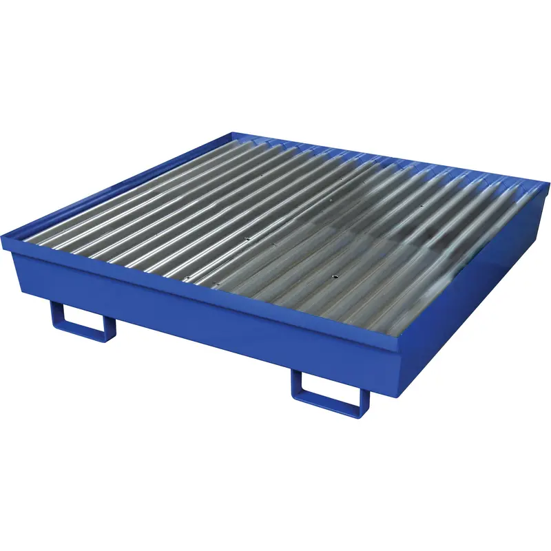 Steel Spill Containment Pallet, 92 Us Gal. Spill Capacity, 54" X 54.25" X 12" 1