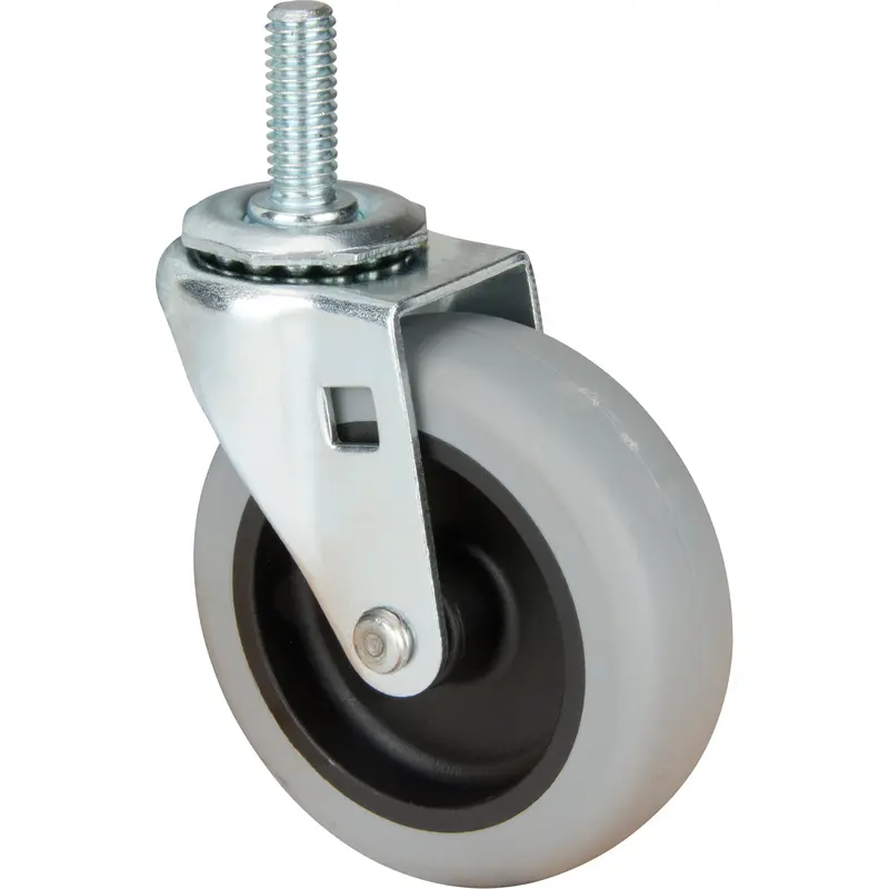 Stem Caster, Swivel, 3" (76 Mm) Dia., 80 Lbs. (36 Kg.) Capacity 1