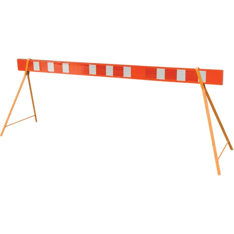 Street Barricade, A-Frame, 96" L X Orange/White 1