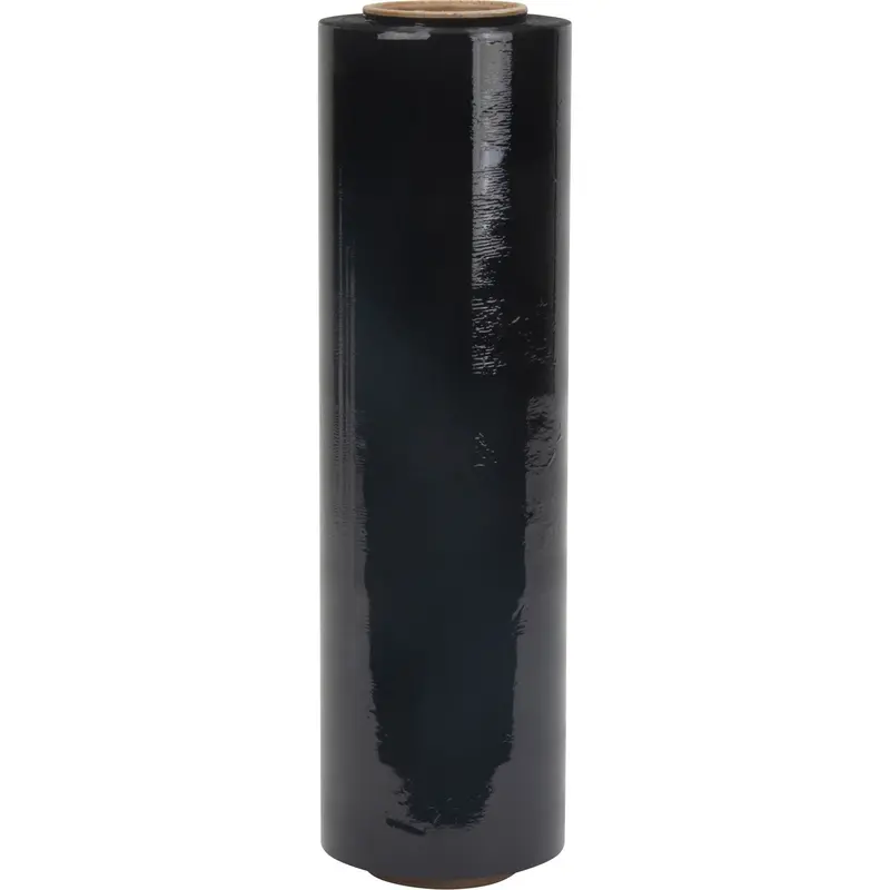 Stretch Wrap, 0.8 Gauge (20.3 Micrometers), 15" X 1500', Opaque Black 1