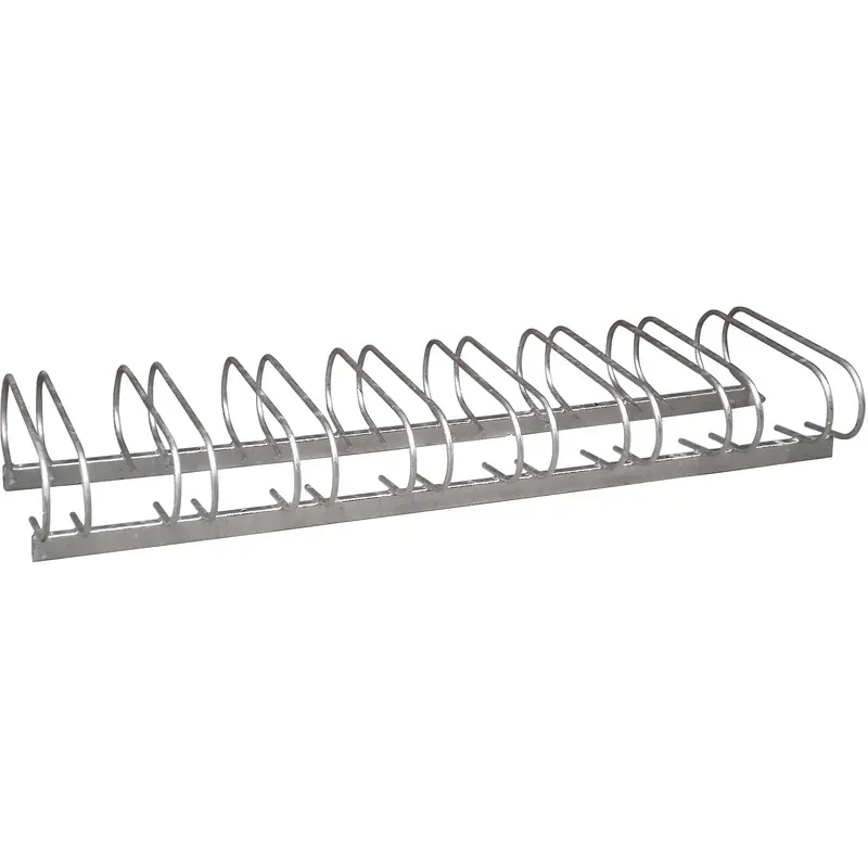Style Bicycle Rack, Galvanized Steel, 8 Bike Capacity 1