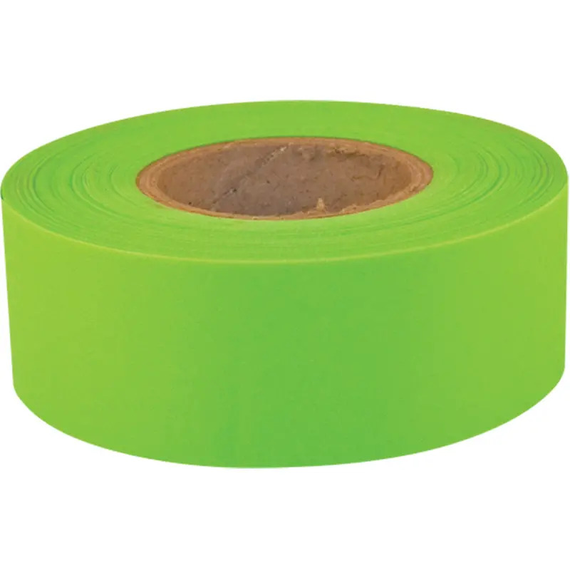 Sub-Zero Flagging Tape, 1.2" W X 150' L, Fluorescent Lime 1