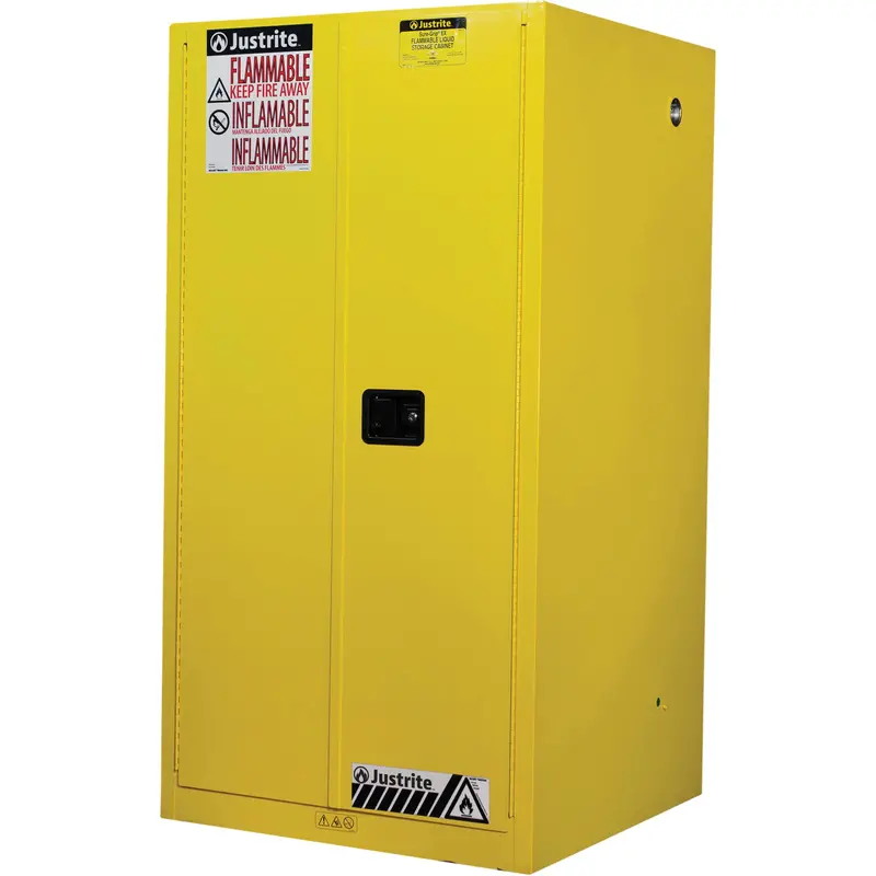 Sure-Grip® Ex Flammable Storage Cabinets, 60 Gal., 2 Door, 34" W X 65" H X 34" D 1